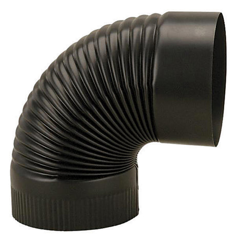Imperial 8 in. D X 8 in. D 90 deg Galvanized Steel Stove Pipe Elbow