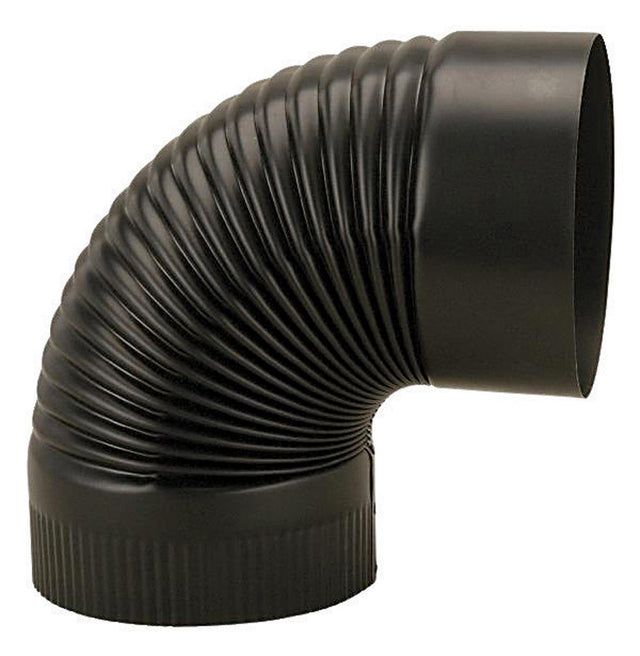 Imperial 8 in. D X 8 in. D 90 deg Galvanized Steel Stove Pipe Elbow