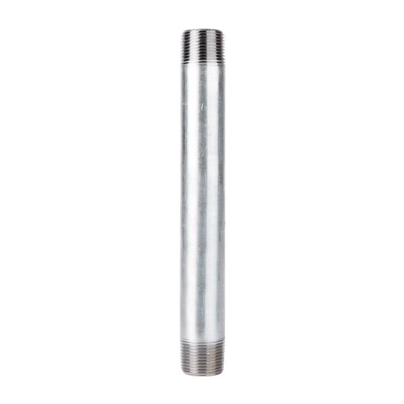 STZ Industries 1-1/2 in. MIP each X 1-1/2 in. D MIP Galvanized Steel 10 in. L Nipple