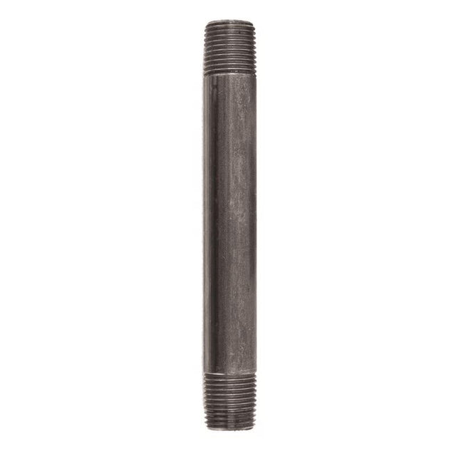 STZ Industries 1/2 in. MIP each X 1/2 in. D MIP Black Steel 7 in. L Nipple