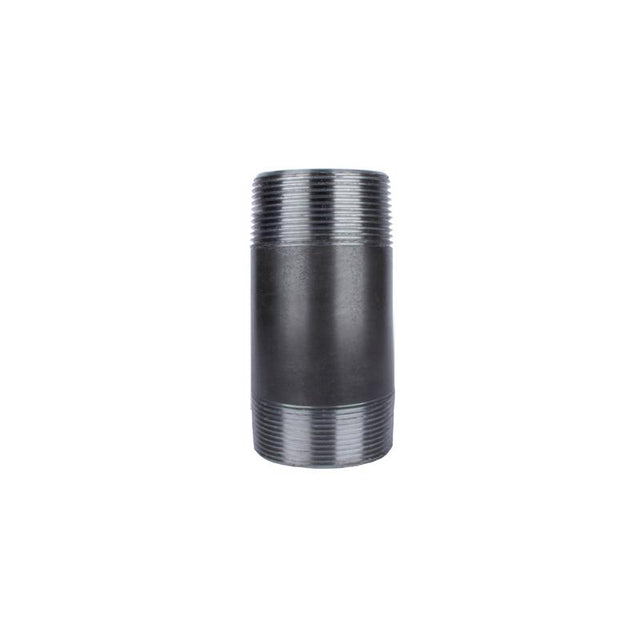 STZ Industries 1-1/2 in. MIP each X 1-1/2 in. D MIP Black Steel 5 in. L Nipple