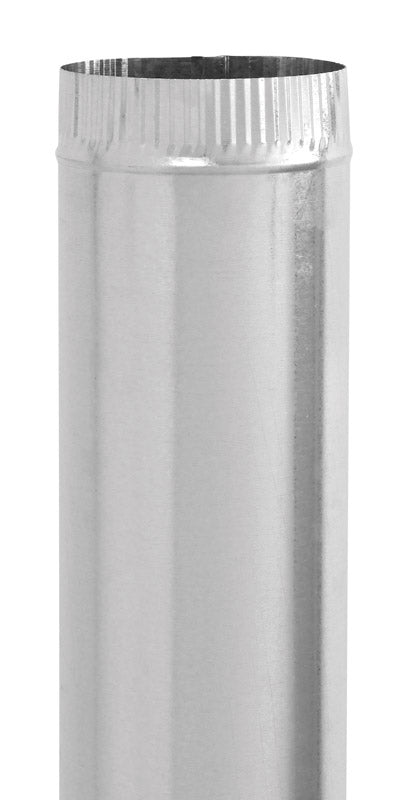 Imperial 8 in. D X 24 in. L Galvanized Steel Furnace Pipe