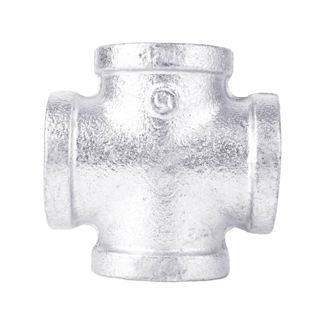 STZ Industries 1 in. FIP X 1 in. D FIP 1 in. D FIP Galvanized Malleable Iron 3 in. L Cross