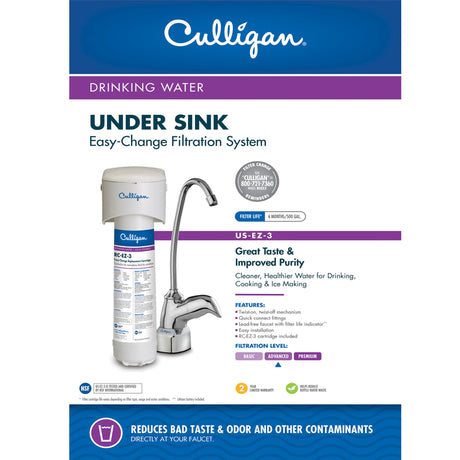 Culligan Under Sink Water Filtration System For Culligan