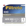 Filtrete 20 in. W X 20 in. H X 1 in. D 5 MERV Pleated Filter Dust 1 pk