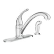 Moen Torrance One Handle Chrome Kitchen Faucet Side Sprayer Included