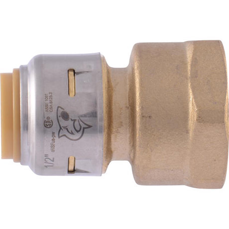 SharkBite 1/2 in. Push X 3/4 in. D FPT Brass Reducing Connector