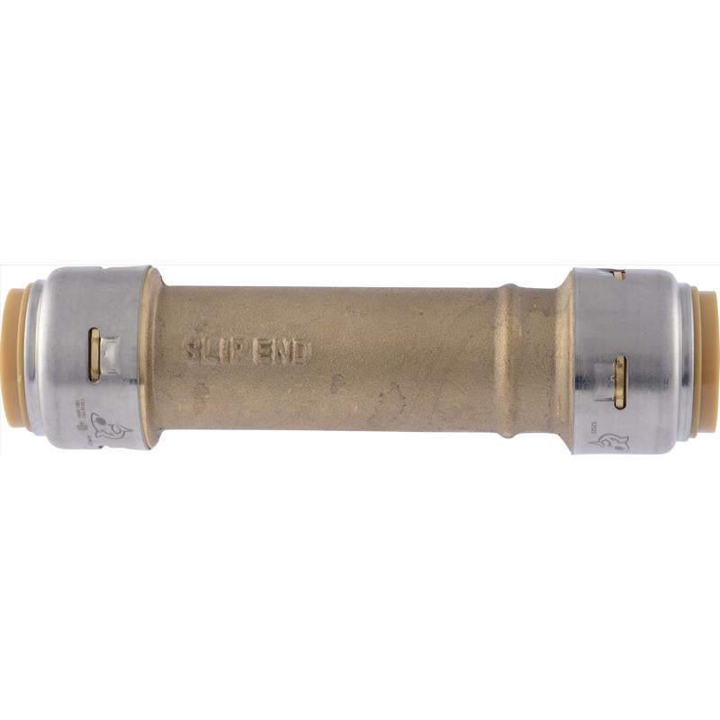 SharkBite 3/4 in. Push X 3/4 in. D Push Brass Slip Coupling