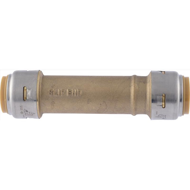 SharkBite 3/4 in. Push X 3/4 in. D Push Brass Slip Coupling