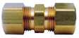 JMF Company 1/4 in. Compression X 1/4 in. D Compression Yellow Brass Union