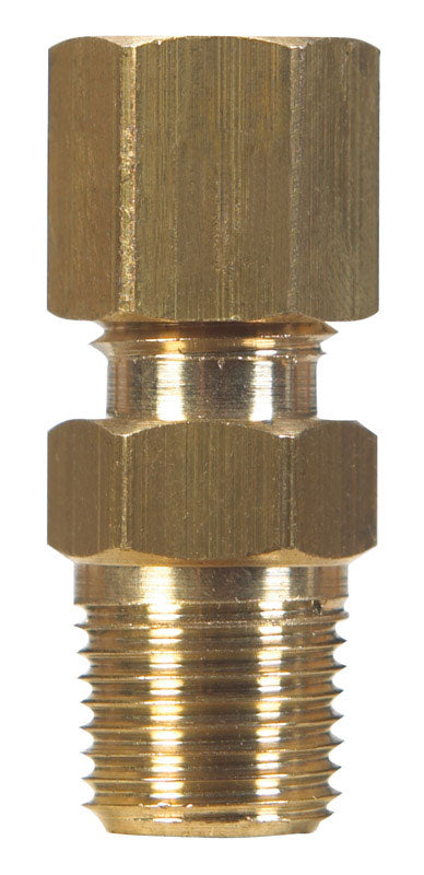 JMF Company 1/2 in. Compression X 3/8 in. D Male Brass Connector