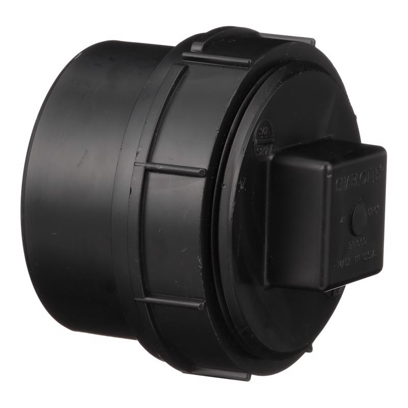 Charlotte Pipe 4 in. Spigot X 4 in. D FPT ABS Cleanout