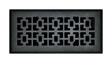Tru Aire 4 in. H X 10 in. W 1-Way Matte Black Steel Floor Diffuser