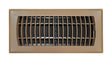Tru Aire 4 in. H X 12 in. W 1-Way Powder Coat Brown ABS Plastic Floor Diffuser