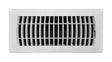 Tru Aire 4 in. H X 12 in. W 1-Way Powder Coat White ABS Plastic Floor Diffuser