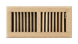 Tru Aire 4 in. H X 10 in. W 2-Way Oak Brown Steel Floor Diffuser