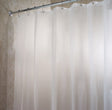 iDesign 78 in. H X 54 in. W Clear/Frosted Shower Curtain Liner EVA