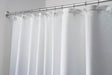 iDesign 54 in. H X 78 in. W White Carlton Shower Curtain Polyester