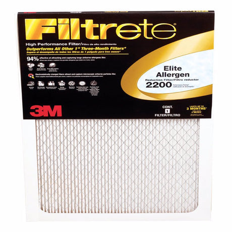 3M Filtrete 20 in. W X 25 in. H X 1 in. D Fiberglass 13 MERV Pleated Allergen Air Filter 1 pk