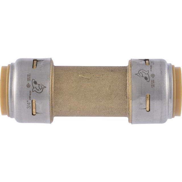 SharkBite 3/4 in. D X 3/4 in. D Brass Spring Loaded Check Valve