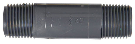 B&K Schedule 80 1/2 in. MPT each PVC 3 in. Nipple 1 pk