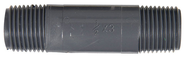 B&K Schedule 80 1/2 in. MPT each PVC 3 in. Nipple 1 pk