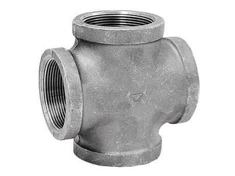 Anvil 1/2 in. FPT X 1/2 in. D FPT 1/2 in. D FNPT Galvanized Malleable Iron Cross