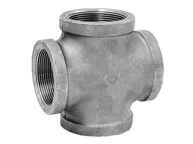 Anvil 1/2 in. FPT X 1/2 in. D FPT 1/2 in. D FNPT Galvanized Malleable Iron Cross