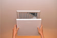 Elima-Draft 1 in. H X 11 in. W Matte White Aluminum Register Cover
