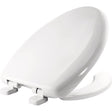 Bemis Elongated White Plastic Toilet Seat
