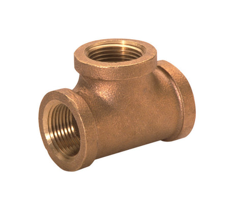 JMF Company 1/4 in. FPT X 1/4 in. D FPT Red Brass Tee