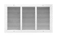 Tru Aire 10 in. H X 18 in. W 1-Way Powder Coat White Steel Return Air Grille