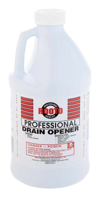 Rooto Professional Liquid Drain Opener 64 oz