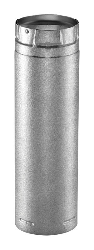DuraVent 4 in. D X 60 in. L Galvanized Steel Double Wall Stove Pipe