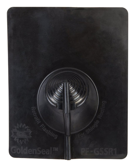 Goldenseal 3-1/2 in. W Plastic Retrofit Pipe Flashing Black