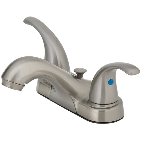 OakBrook Brushed Nickel Pop-up Bathroom Sink Faucet 4 in.