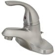 OakBrook Brushed Nickel Single-Handle Bathroom Sink Faucet 4 in.