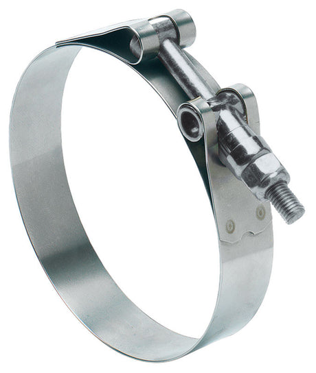 Ideal 1 - 3/8 in. 1-9/16 in. SAE 138 Hose Clamp With Tongue Bridge Stainless Steel Band T-Bolt