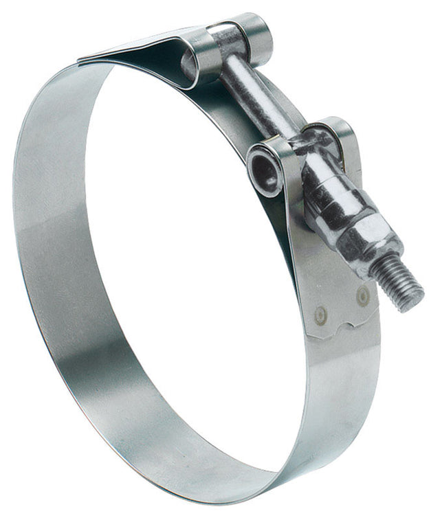 Ideal Tridon 1.88 in to 2.19 in. SAE 188 Hose Clamp With Tongue Bridge Stainless Steel Band T-Bolt
