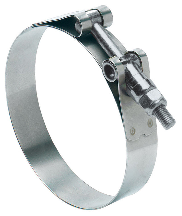 Ideal 2-1/8 in. 2-7/16 in. 213 Silver Hose Clamp With Tongue Bridge Stainless Steel Band T-Bolt