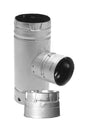 DuraVent 4 in. X 3 in. X 4 in. Galvanized Steel Tee with Clean-Out Cap