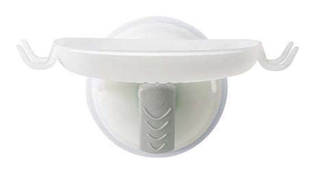 Safe-er-Grip Bright White Plastic Soap Dish
