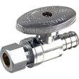 SharkBite 1/2 in. Crimp X 3/8 in. PEX Brass Straight Valve