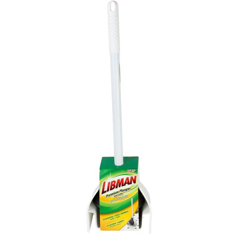 Libman Premium Toilet Plunger and Caddy 5.25 in. D