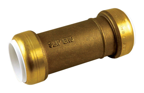 SharkBite Push to Connect 1 in. IPS in. X 1 in. D IPS Brass Coupling