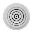 Tru Aire 6 in. H X 6 in. W Powder Coat White Steel Ceiling Diffuser