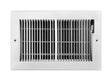 Tru Aire 6 in. H X 10 in. W 2-Way Powder Coat White Steel Floor Baseboard Register