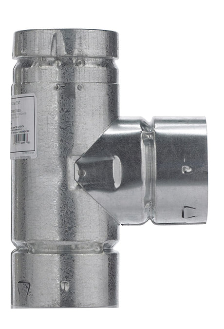 Selkirk 3 in. X 3 in. X 3 in. Aluminum/Galvanized Steel Standard Gas Vent Tee