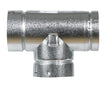 Selkirk 4 in. X 4 in. X 4 in. Aluminum/Galvanized Steel Stove Pipe Tee Cap Flow Tee