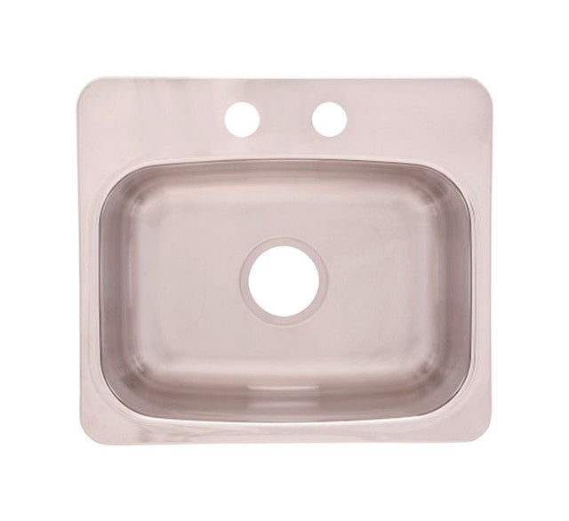 Franke Stainless Steel Dual Mount 19-1/8 in. W X 17 in. L One Bowl Bar Sink